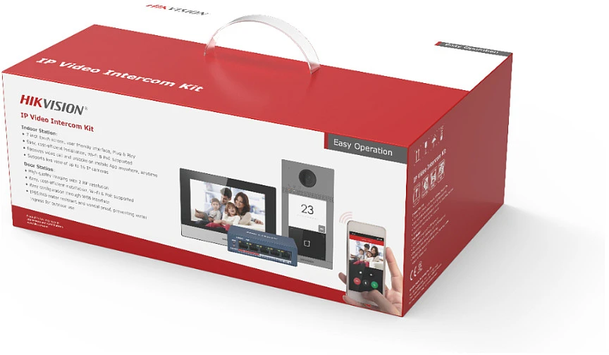 Hikvision DS-KIS604-S(C) Rinkinys wideodomofonu IP
