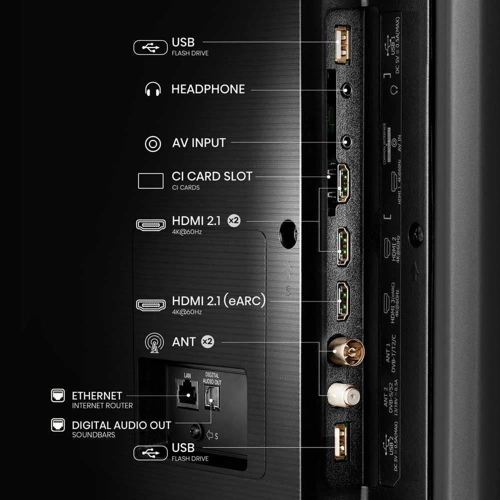 Televizorius Hisense 55A7NQ | 55 | Smart TV | VIDAA | UHD | Juodas