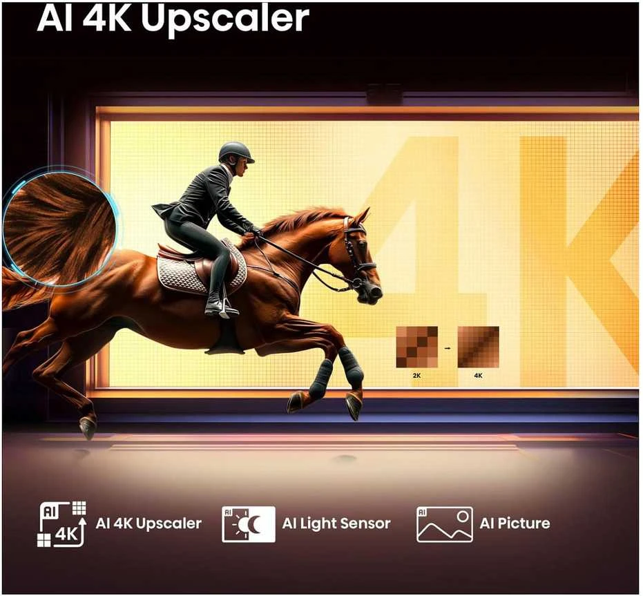 Televizorius TV Set Hisense 75E77Q 75-inch 4K QLED Smart TV