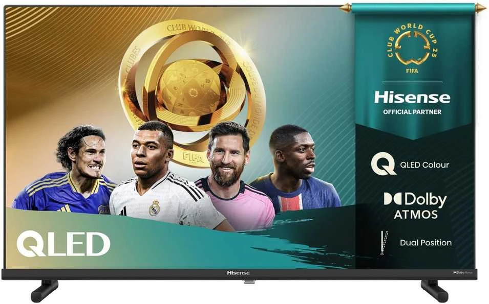 „HISENSE 32A5Q“ 32 colių QLED „FullHD“ vaizdo kokybės televizorius su „OS“ 60 Hz „Dolby Atmos“ vaizdo kokybe.