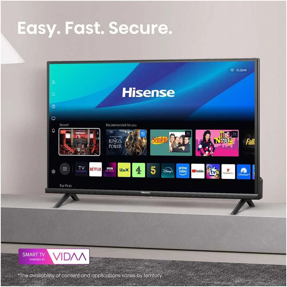 Televizorius Hisense FHD Smart TV | 40A4Q | 40" | Smart TV | VIDAA OS | FHD | Juodas