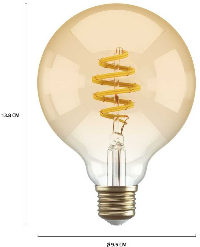 Avanca International BV Hombli inteligentna Filament żarówka, G95, E27, CCT, Amber