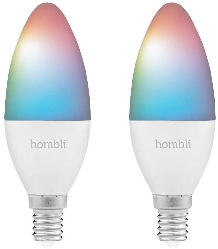 Avanca International BV Hombli smarte Glühbirne, 4,5W, E14, RGB, CCT, 1+1 reklaminis paketas