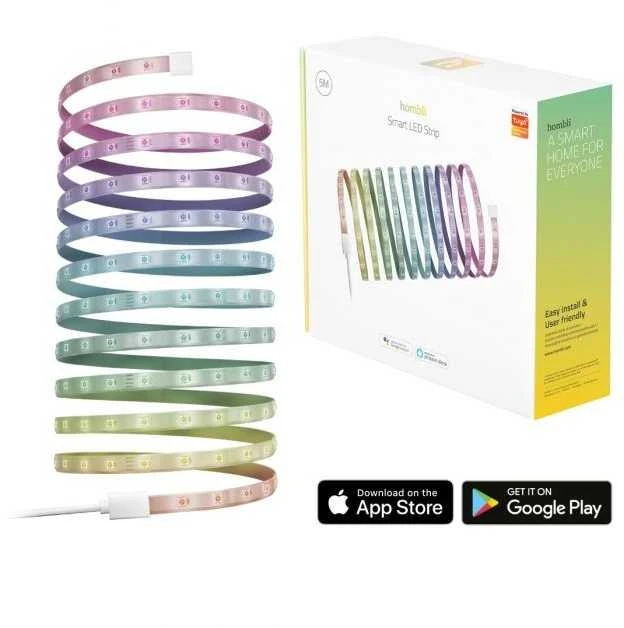 Hombli - išmanioji LED juostelė RGB 5m