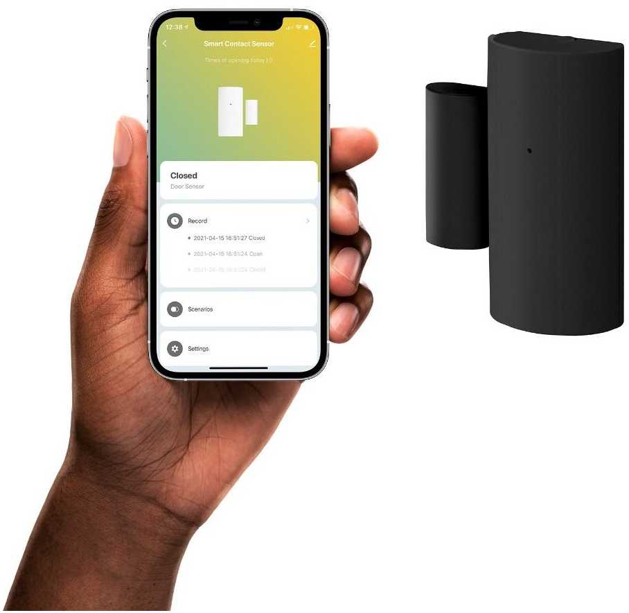 Avanca International BV Hombli smarter Bluetooth kontaktinis jutiklis juoda