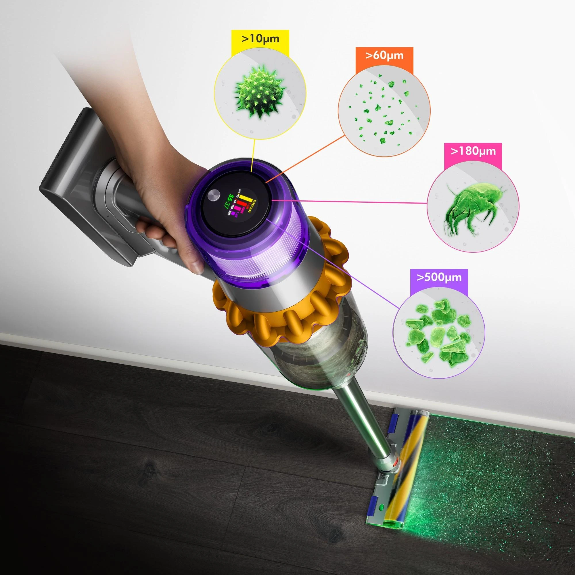 Dulkių siurblys šluota DYSON V15 Detect Absolute