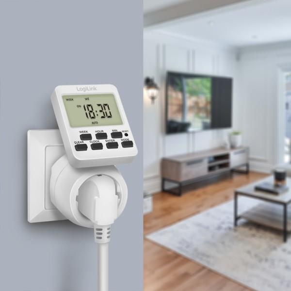 LogiLink Logilink Zeitschaltuhr, digital drehbares Ekranas