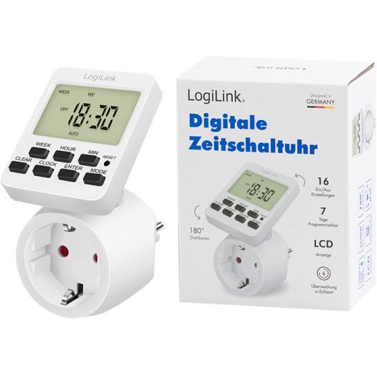 LogiLink Logilink Zeitschaltuhr, digital drehbares Ekranas