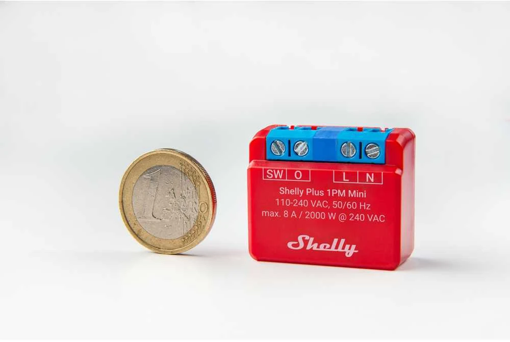 Shelly Plus 1PM Mini 1 kanalo relė