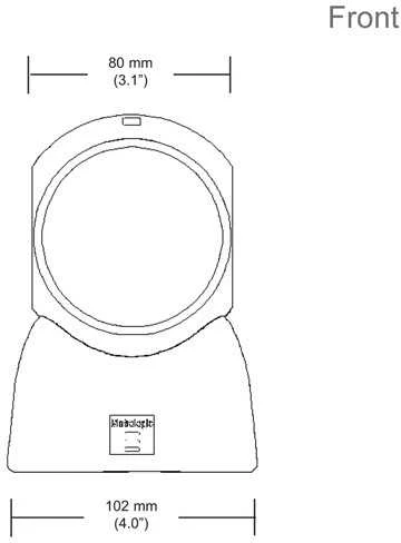 Honeywell Metrologic MS7120 Orbit 1D Pilka