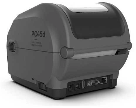Honeywell PC45d etikečių spausdintuvas – galinis vaizdas