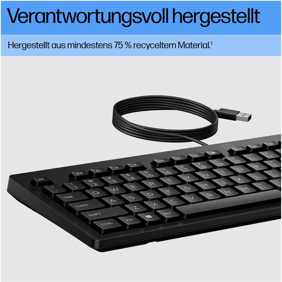 HP 125 Klaviatūra su USB jungtimi UKRAINIAN -