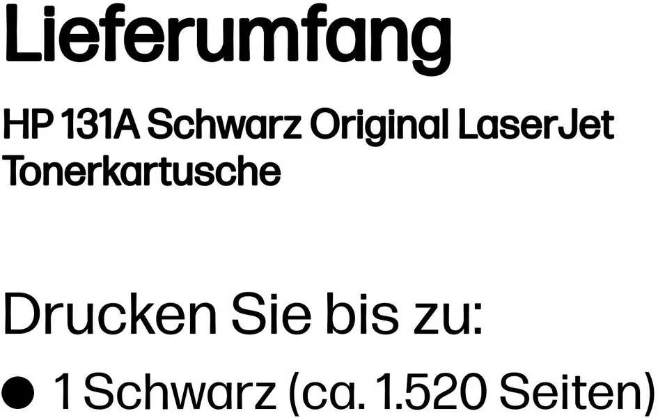 Hewlett Packard (HP) HP 131A Juodas lazerinis Toneris Cartridge, 1520 pages, for HP LaserJet Pro 200 M276n, M276nw