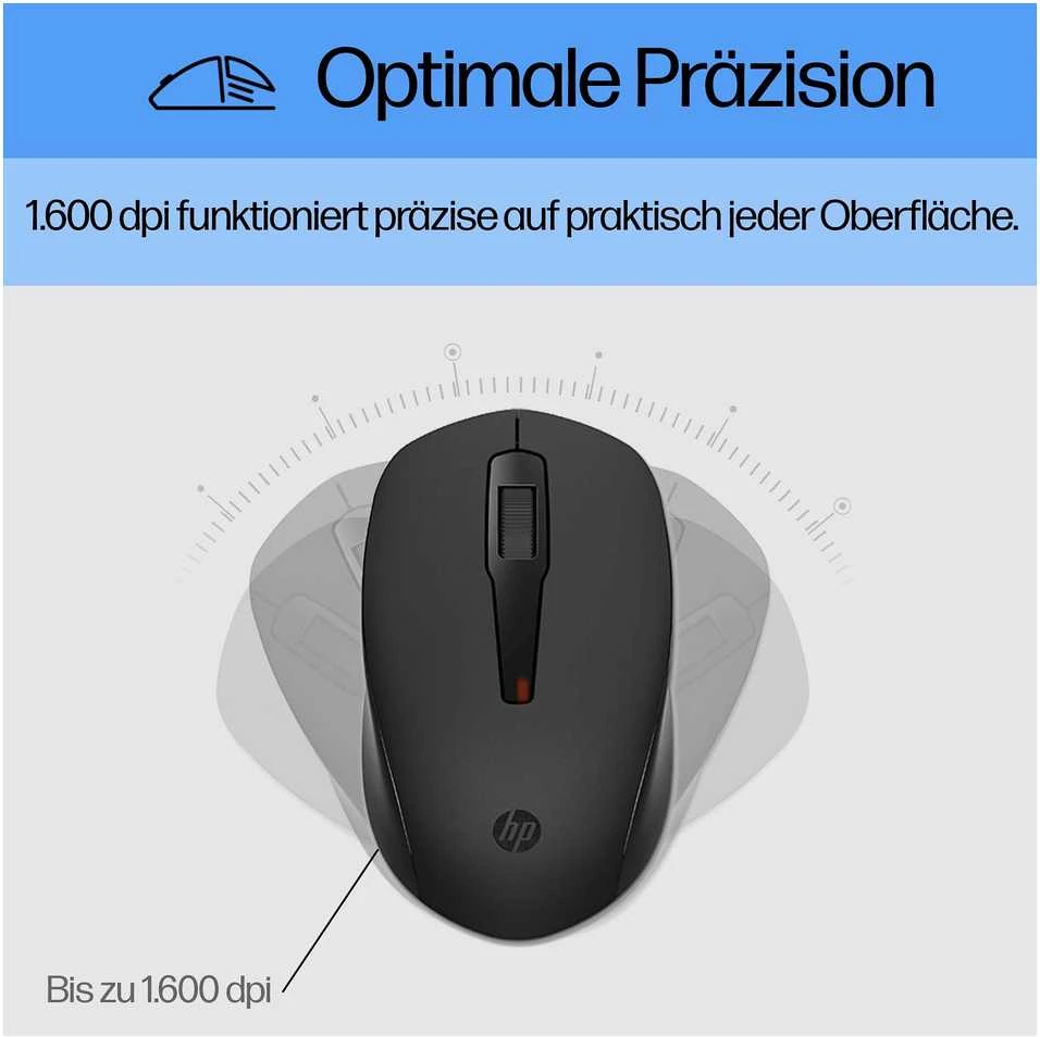 HP 150 USB su laidu Pelė Klaviatūra Combo - Juodas - US ENG