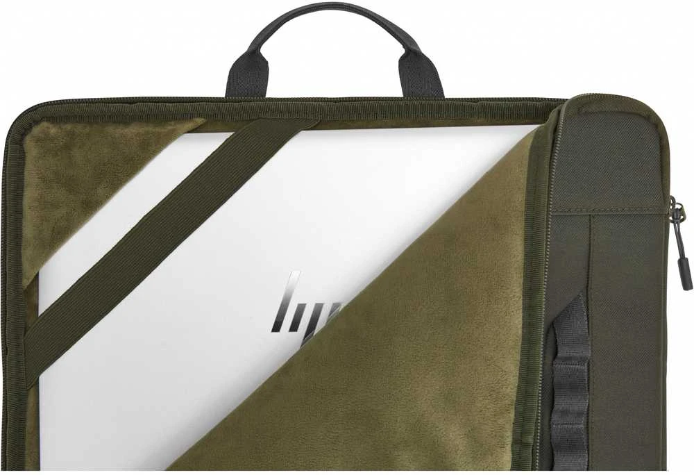 HP Modular 15.6 rankovė / viršutinė apkrova su rankenomis / pečių dirželiu, Vanduo Resistant - tamsiai alyvuogių žalios spalvos