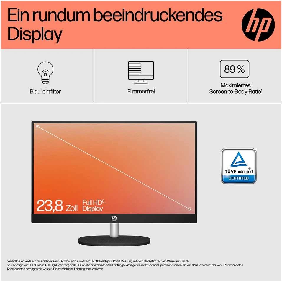 Stacionarus kompiuteris HP 23,8 colio FHD IPS daugiafunkcis kompiuteris R5-7520U, 8 GB / 512 GB SSD, Win11 24-cr0400ng