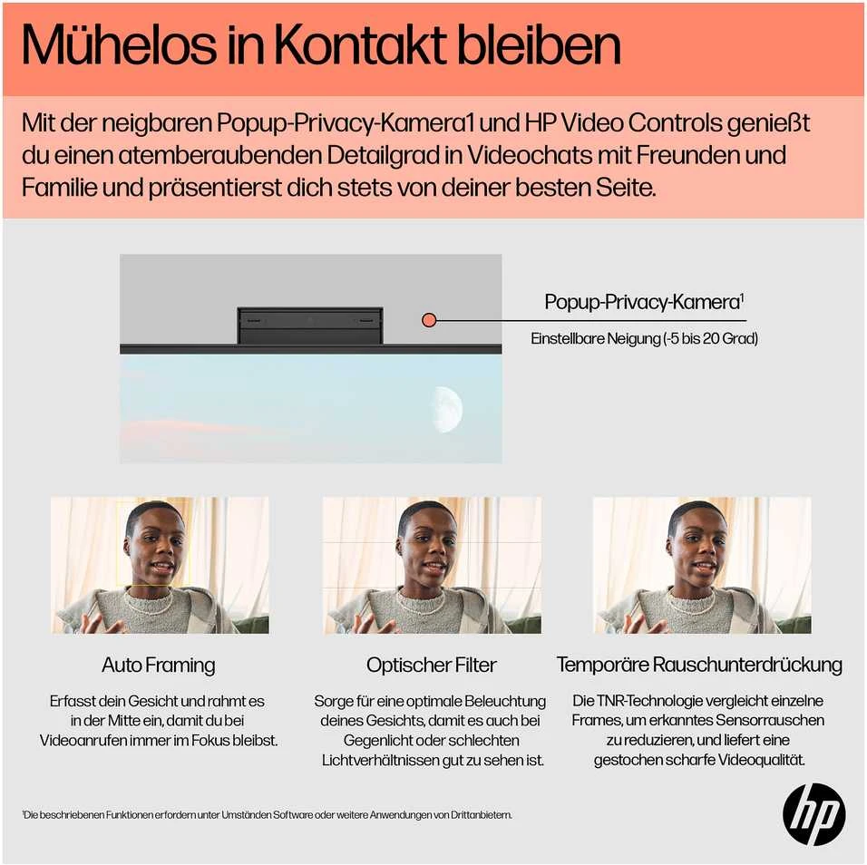 Stacionarus kompiuteris HP 23,8 colio FHD IPS daugiafunkcis kompiuteris R5-7520U, 8 GB / 512 GB SSD, Win11 24-cr0400ng