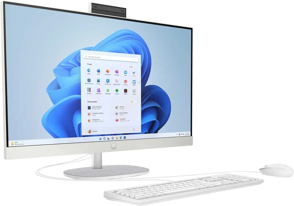 Stacionarus kompiuteris HP 27-cr0471ng AiO 27 FHD RYZ7-7730U/16GB/1TBSSD/W11Home baltas