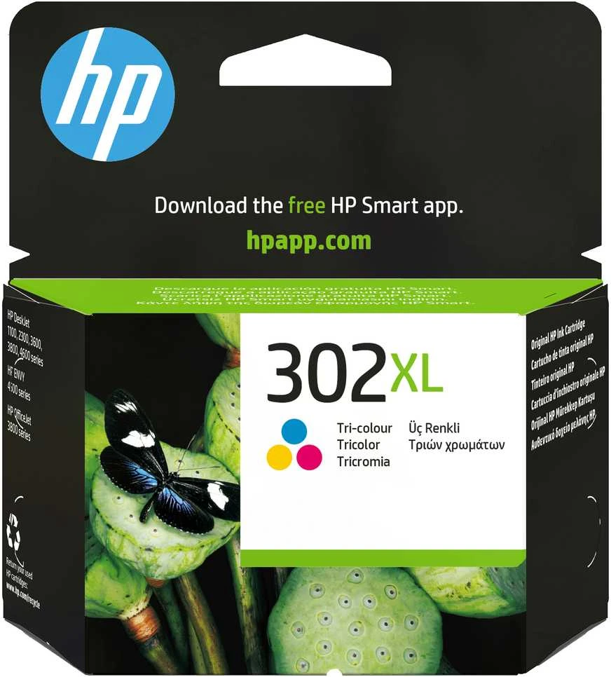 Hewlett Packard (HP) HP 302XL trispalvė rašalinė