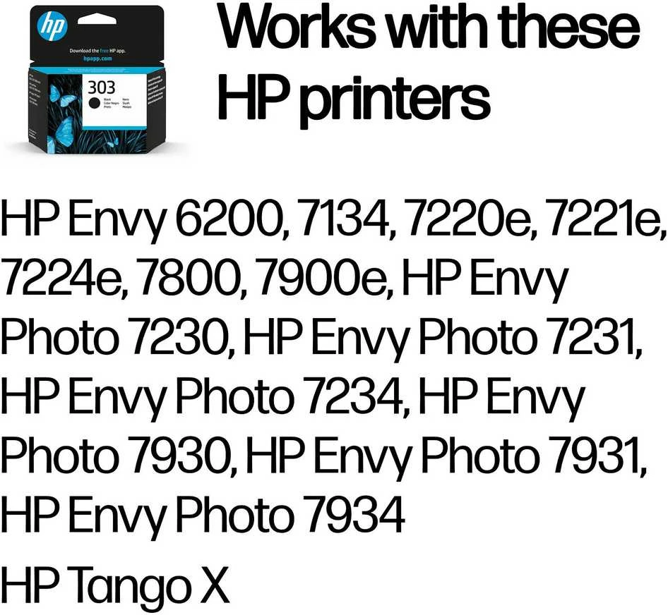 Hewlett Packard (HP) HP 303 (T6N02AE) Rašalinė kasetė, Juoda