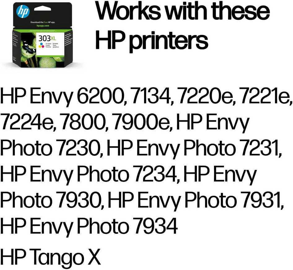 Hewlett Packard (HP) HP 303XL Tri-color High Yield (T6N03AE) Rašalinė kasetė, CMY