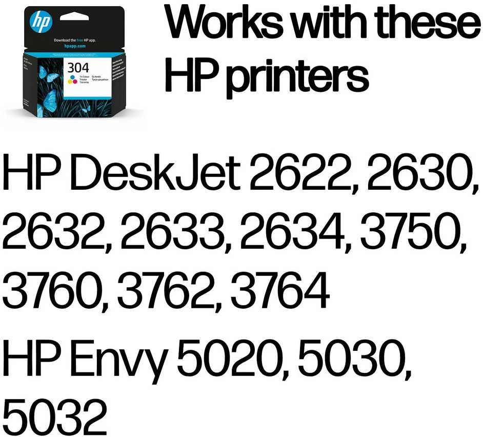 Rašalo Kasetė - HP 304 Originali Mėlyna, Magenta, Geltona 2 ml, 100 puslapių
