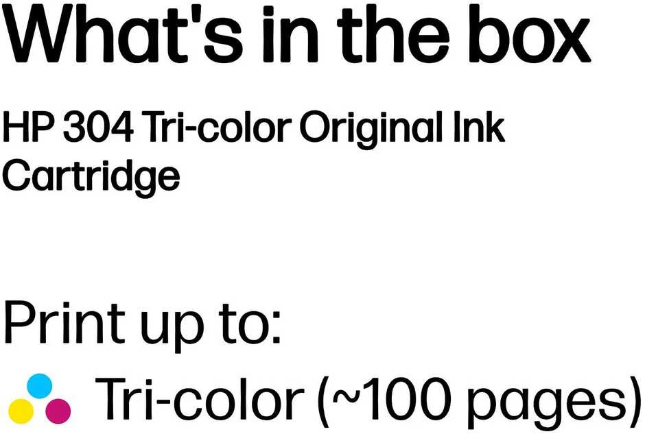 Rašalo Kasetė - HP 304 Originali Mėlyna, Magenta, Geltona 2 ml, 100 puslapių