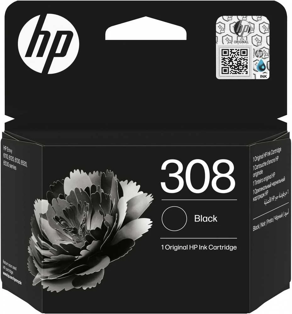 Hewlett Packard (HP) HP 308 Juodas originali rašalo kasetė