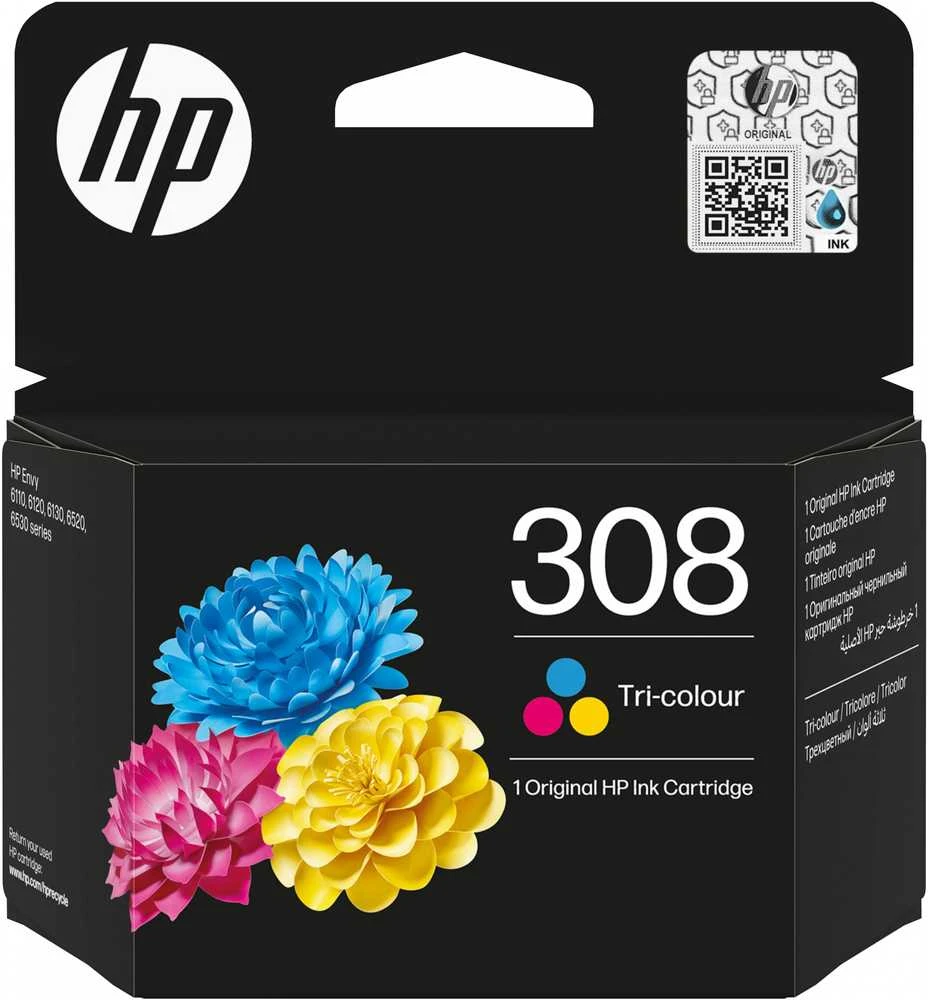 Hewlett Packard (HP) HP 308 trijų spalvų originali rašalo kasetė