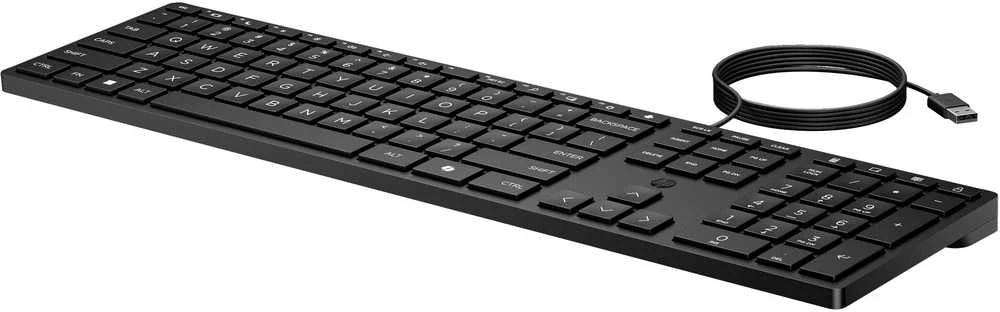 HP 320K Klaviatūra su USB jungtimi su laidu - Juodas - US ENG