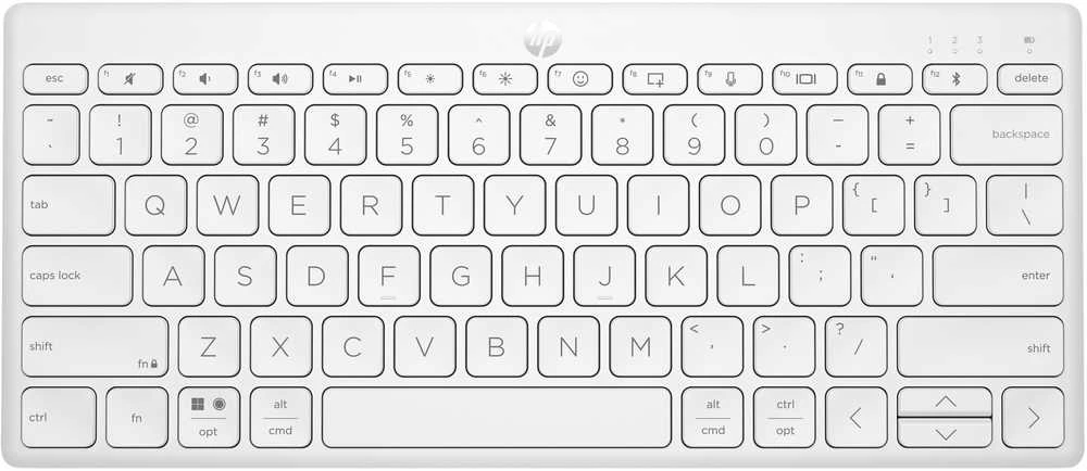 Klaviatūra Hewlett Packard (HP) HP 350 692T0AA DE-išdėstymas, Bluetooth, baltas