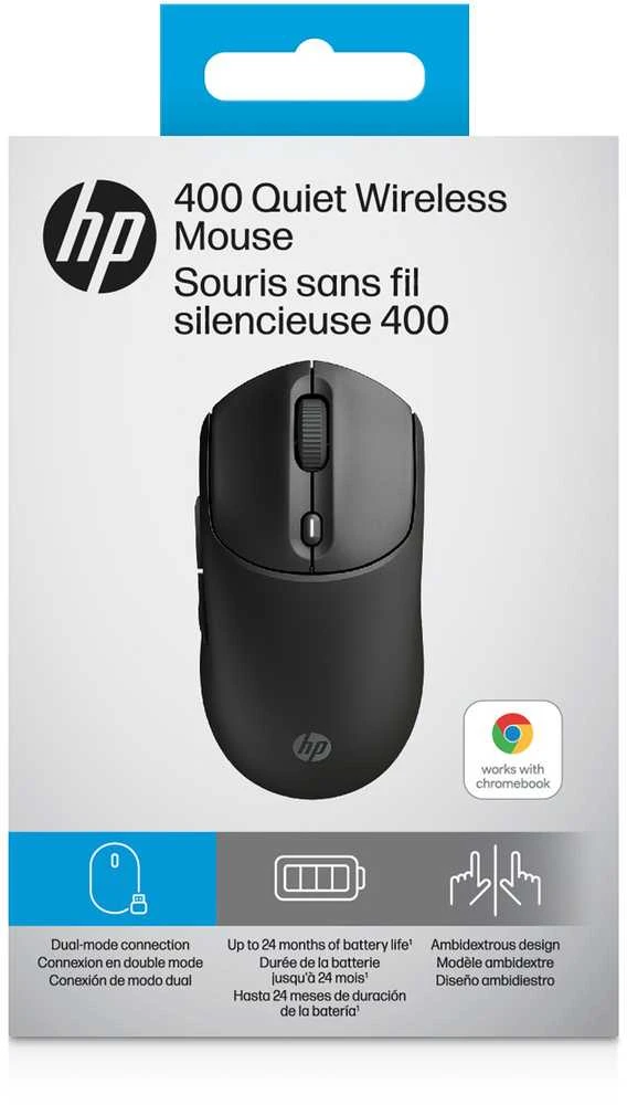 Hewlett Packard (HP) HP 410 Quiet Belaidė pelė - Juodas AZ7B2AA