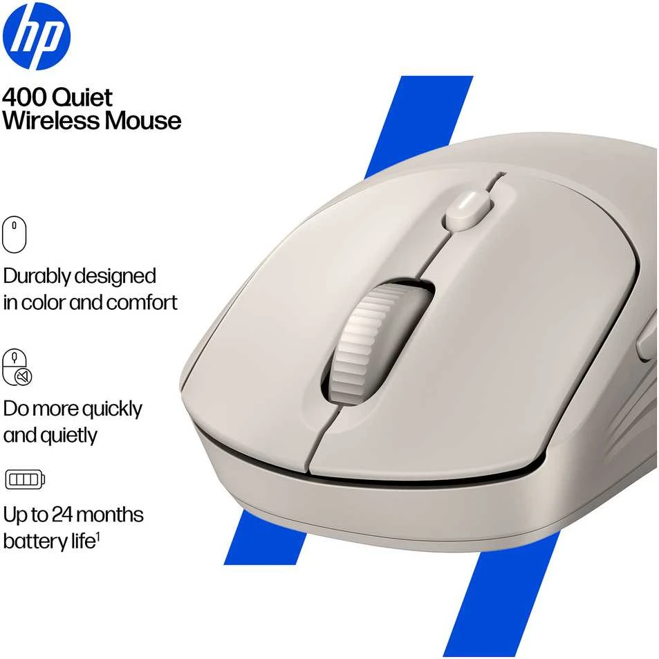 Pelė Myszka HP 410 Quiet belaidė geltona