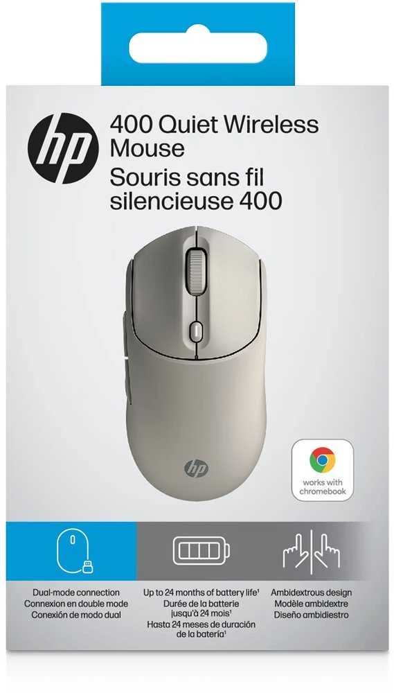 Pelė Myszka HP 410 Quiet belaidė geltona