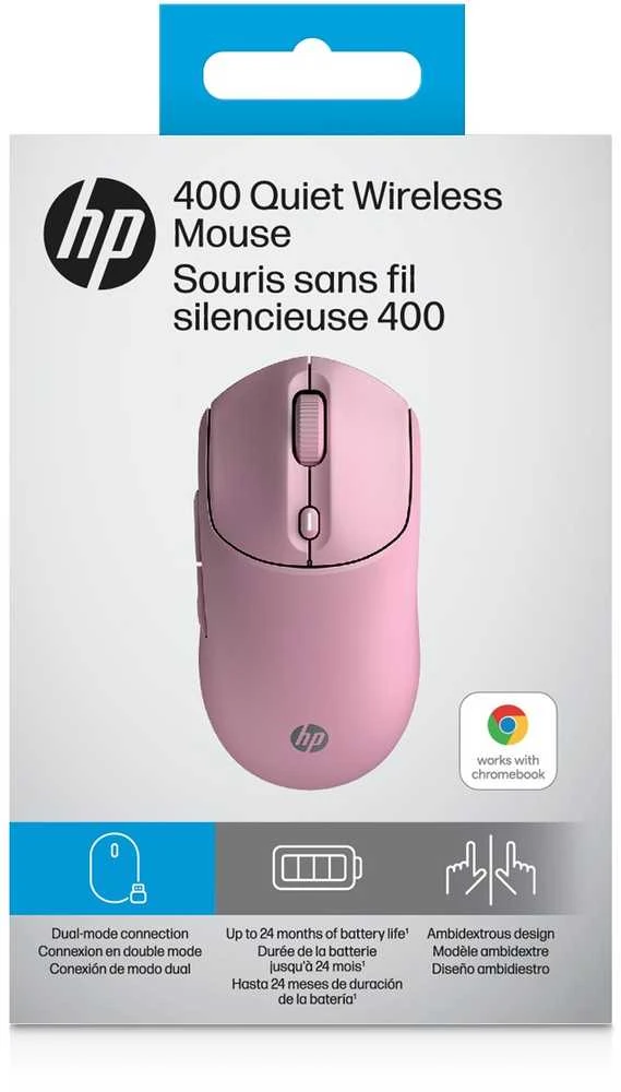 Hewlett Packard (HP) HP 400 Quiet Rožinė Belaidė pelė