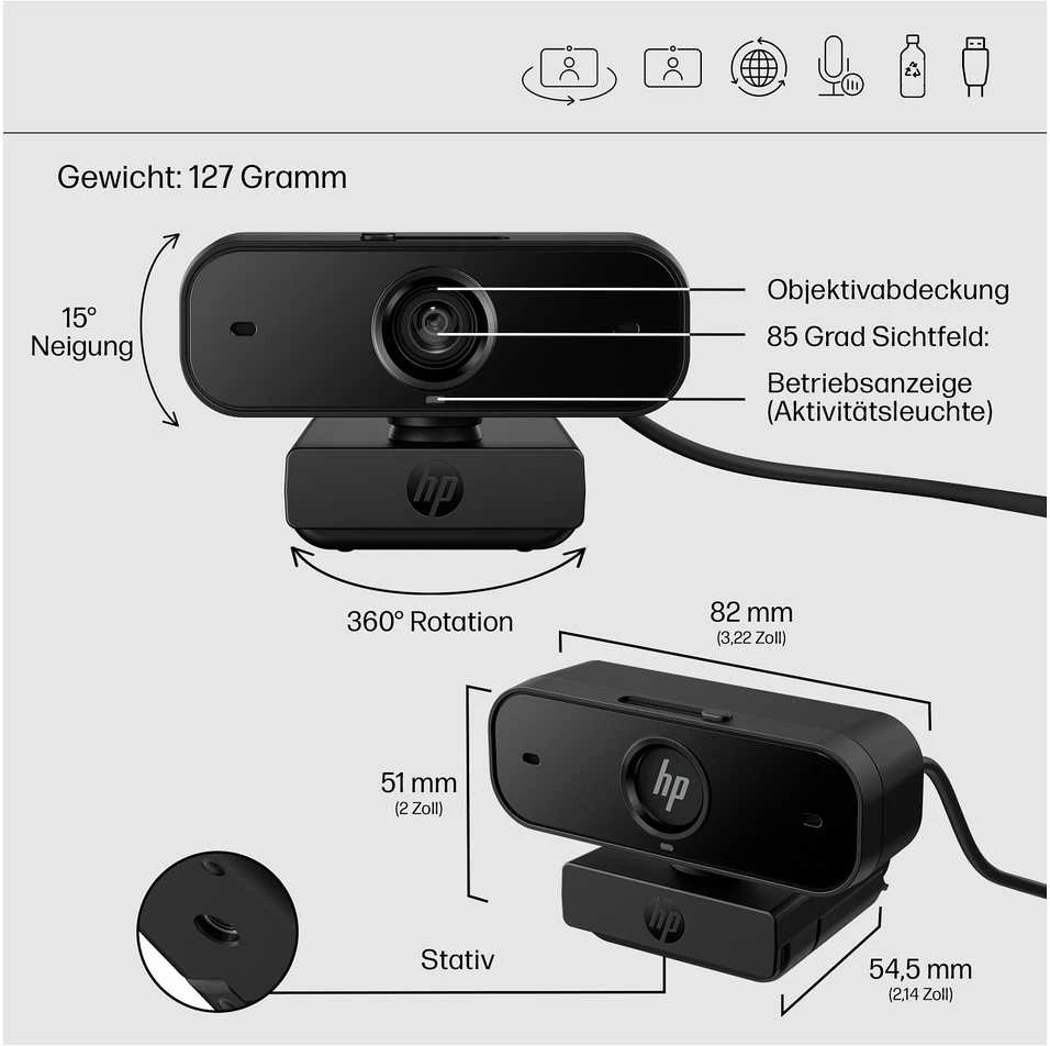 Hewlett Packard (HP) HP 435 FHD WEBCAM EURO -