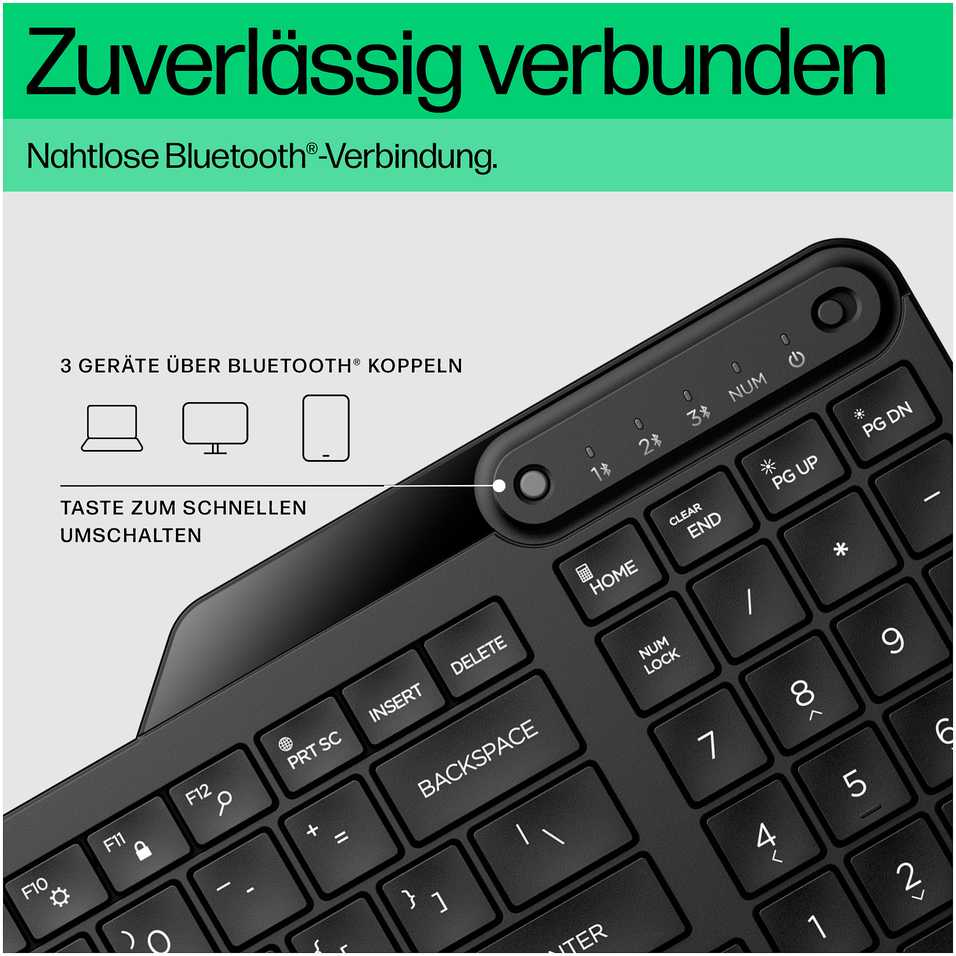 Klaviatūra HP 460 Multi-Device (7N7B8AA#ABD)