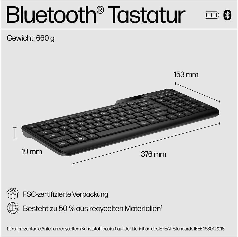 Klaviatūra HP 460 Multi-Device (7N7B8AA#ABD)