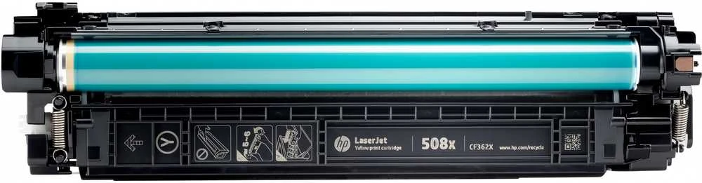 Hewlett Packard (HP) HP 508X didelio našumo Geltona LJ dažų kasetė, CF362X