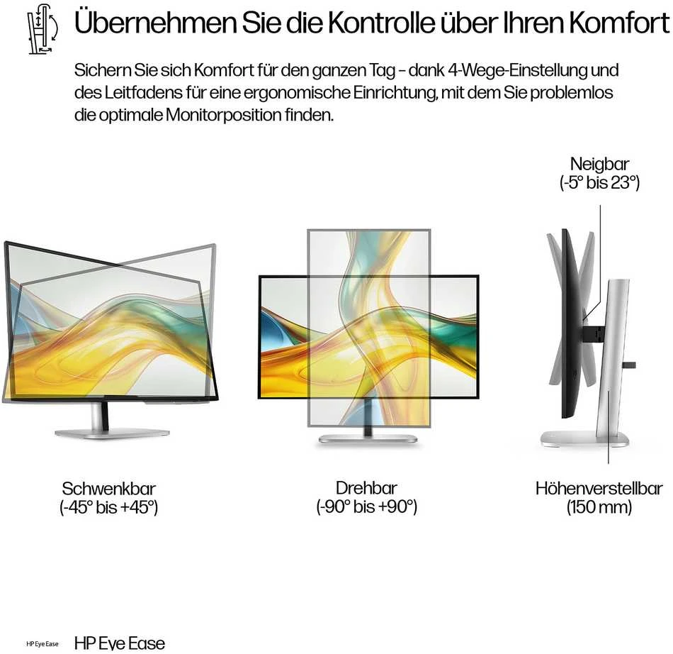 HP 527pq Series 5 Pro QHD monitorius – 27 colių 2560x1440 QHD 350 nitų 100Hz AG, IPS, HDMI/DisplayPort, 4x USB-A, reguliuojamas aukštis / pakreipimas / pasukamas / sukamas, 3 metai (pakeičia E27q G5)