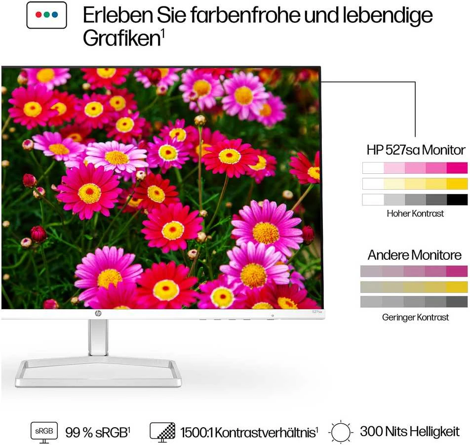 Hewlett Packard (HP) Monitorius - HP Series 5 27" FHD 1920x1080 5ms su Garsiakalbiais HDMI VGA