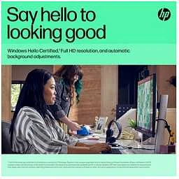 HP 625 USB FHD konferencijų verslo internetinė kamera – pakreipta, pasukama, dvigubą triukšmą mažinantis mikrofonas, HDR, suderinama su „Windows Hello“, pritvirtinama – Juodas