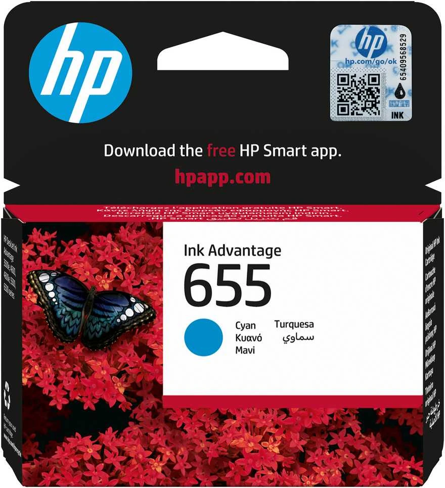 Hewlett Packard (HP) HP No.655 (CZ110AE), žydra kasetė