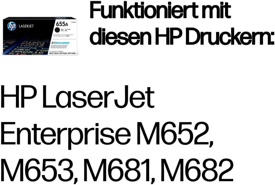 Hewlett Packard (HP) HP Nr.655A (CF450A), juoda kasetė