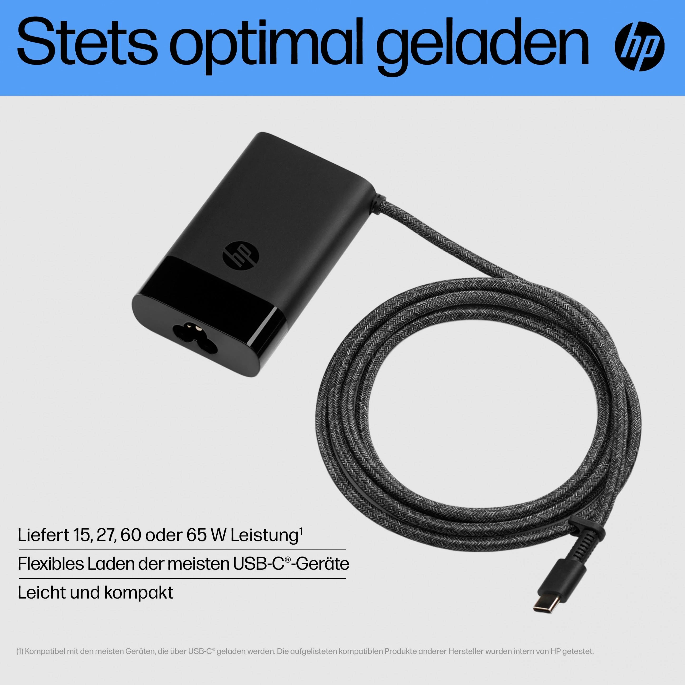 Hewlett Packard (HP) HP USB-C 65W Nešiojamas kompiuteris Charger