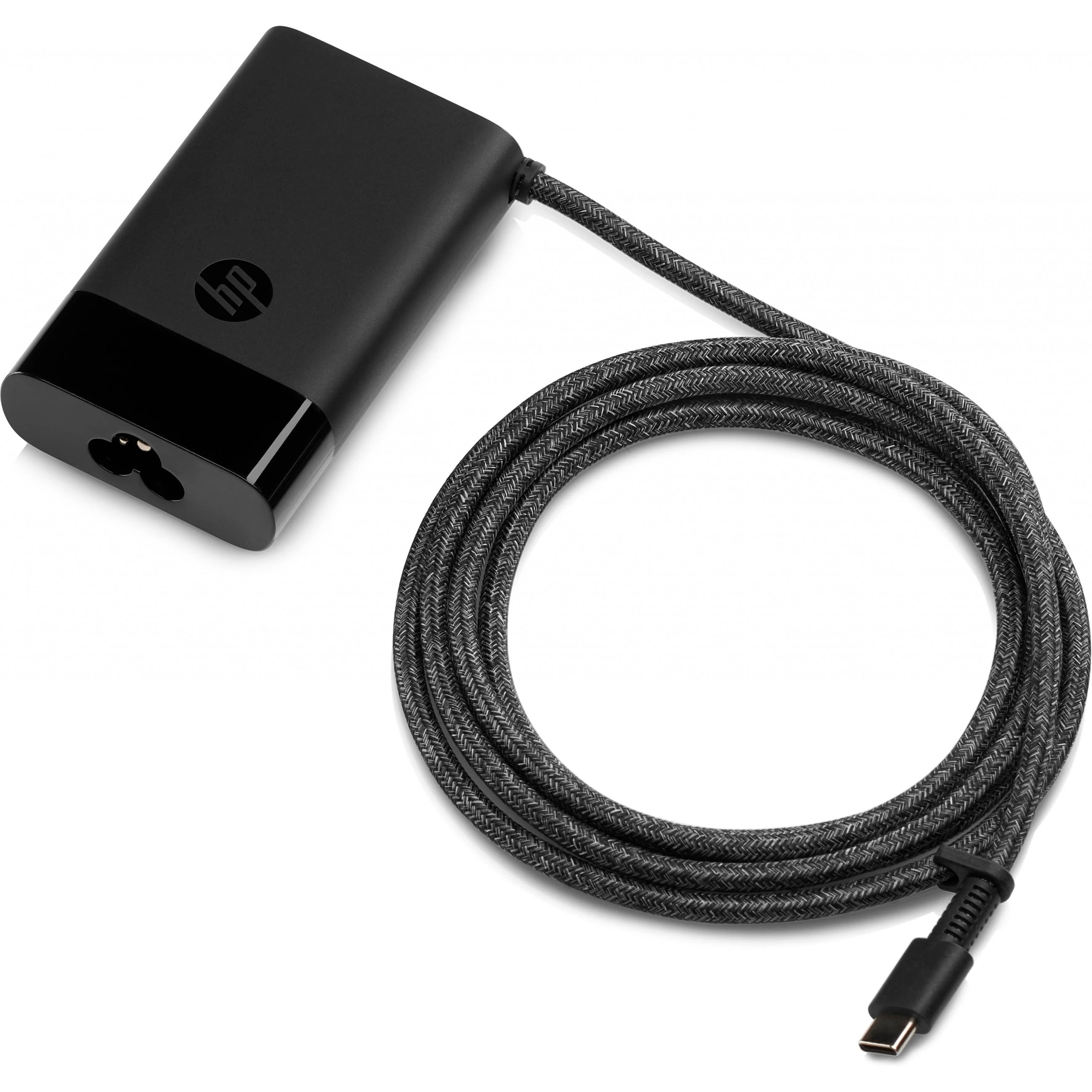 HP 65W USB-C kroviklis su pintos tekstūros laidu
