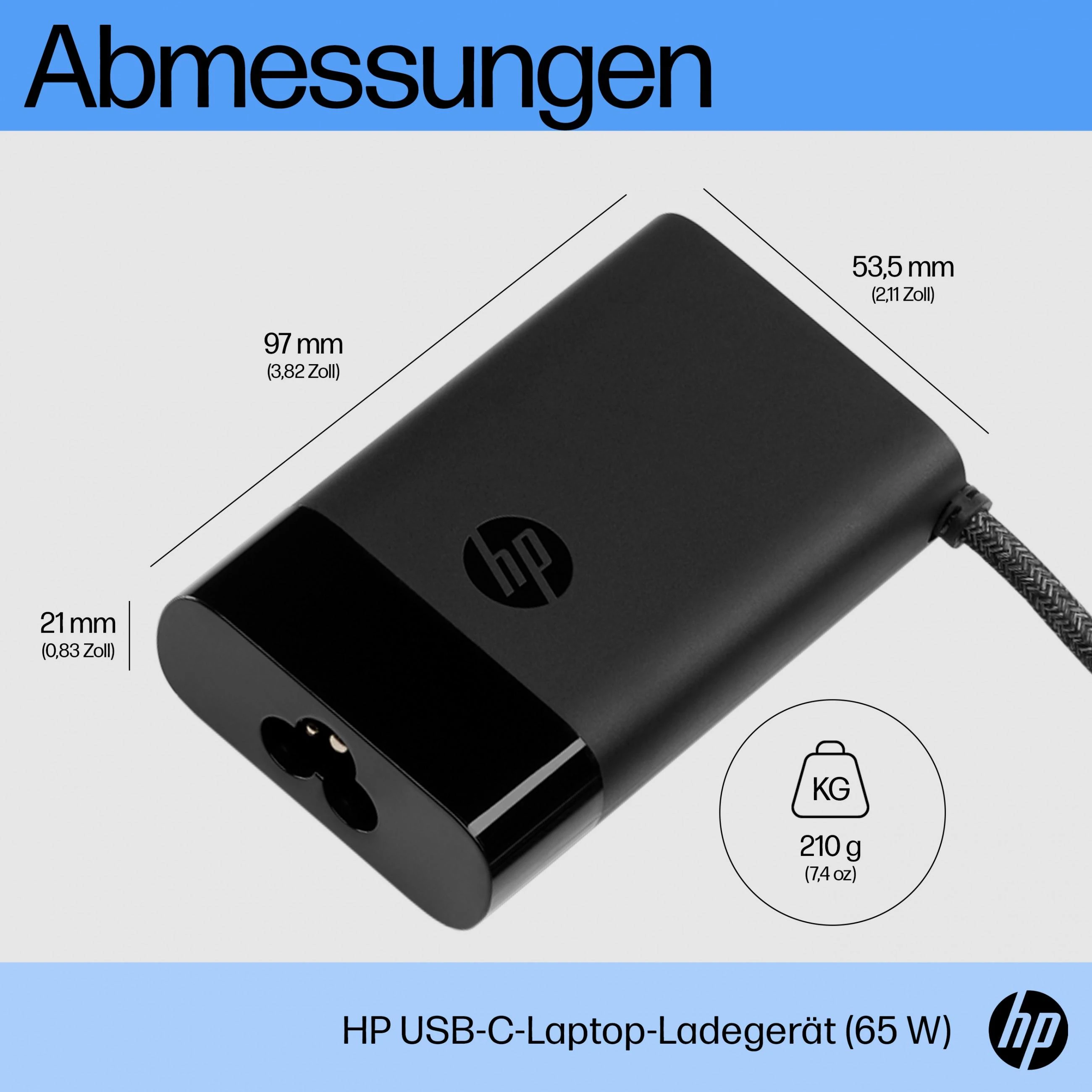 Hewlett Packard (HP) HP USB-C 65W Nešiojamas kompiuteris Charger