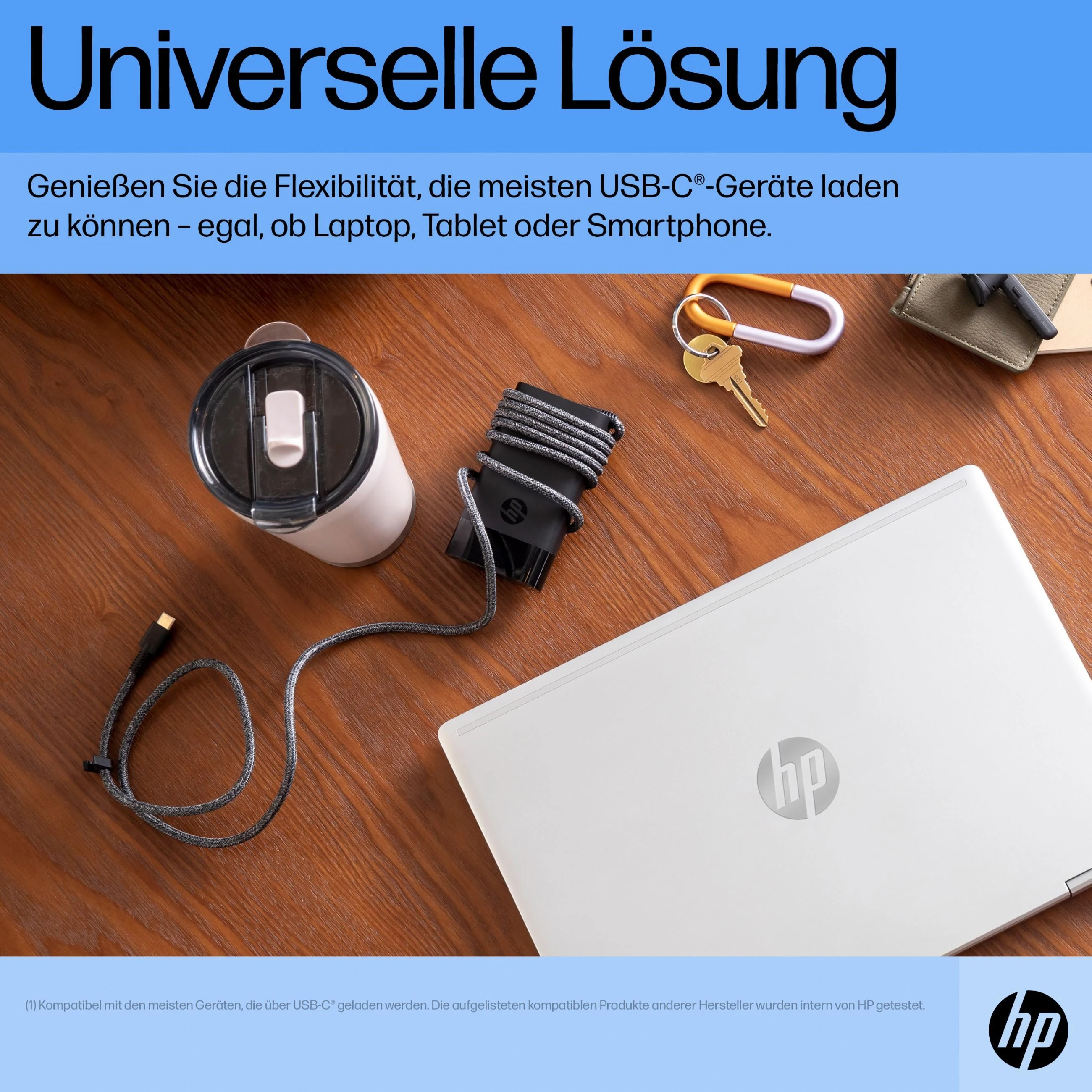 Hewlett Packard (HP) HP USB-C 65W Nešiojamas kompiuteris Charger