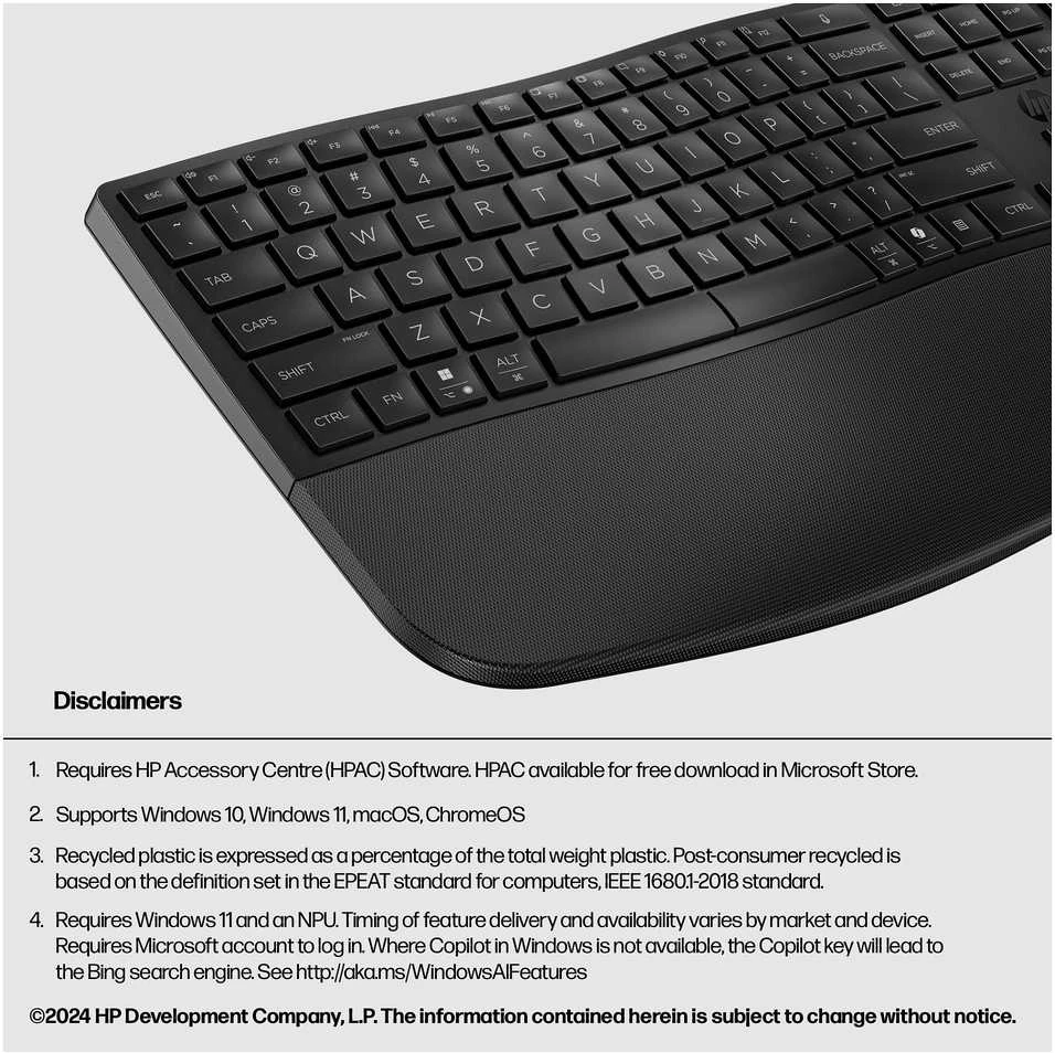 HP 685 Comfort Dual-Mode-Belaidė klaviatūra