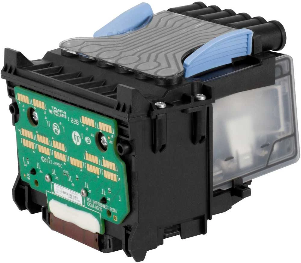 Hewlett Packard (HP) HP 727 Cyan/Magenta/Geltona/Juodas Printhead, for HP Designjet T920,T1500,T2500 series